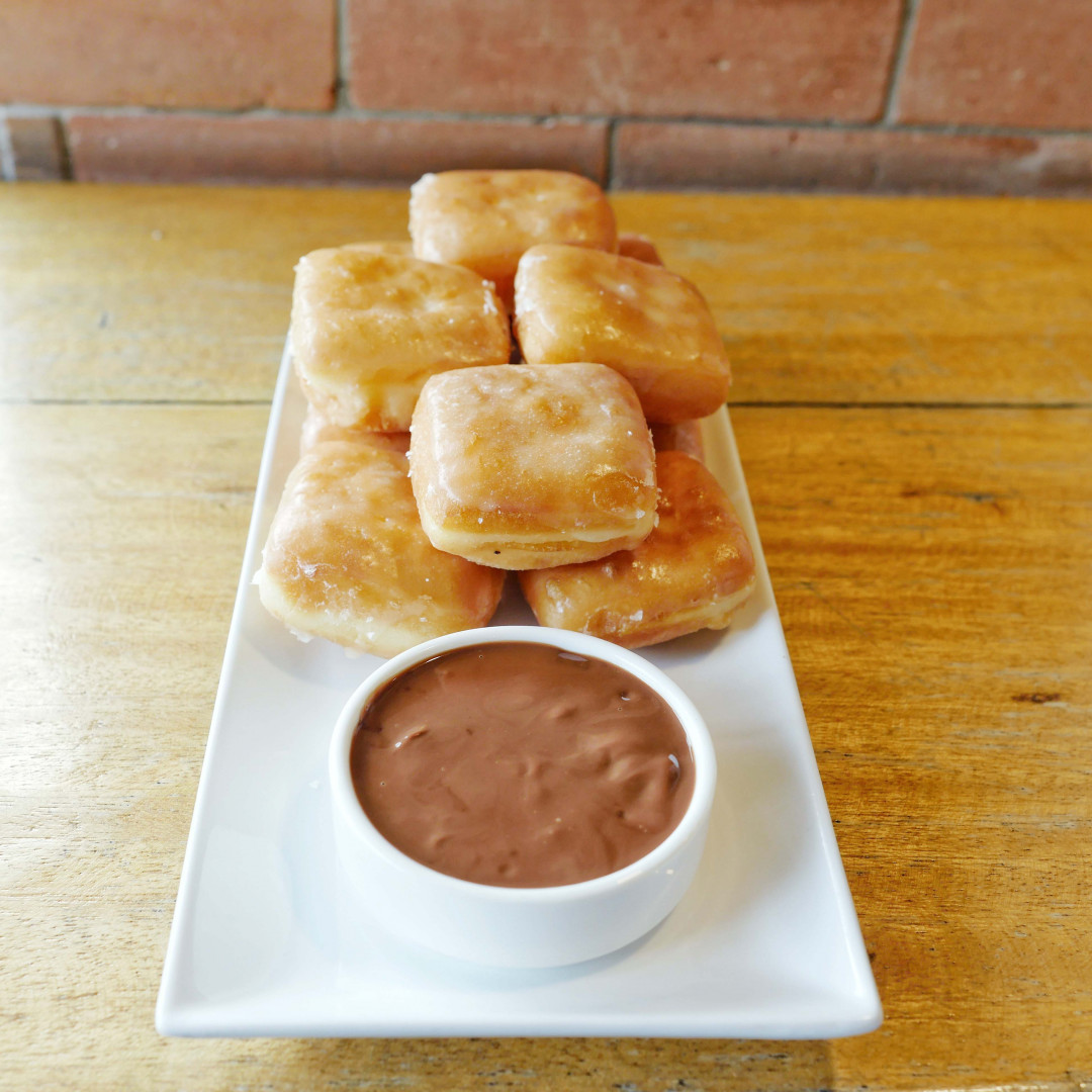 Pillows with Dark Chocolate Dip